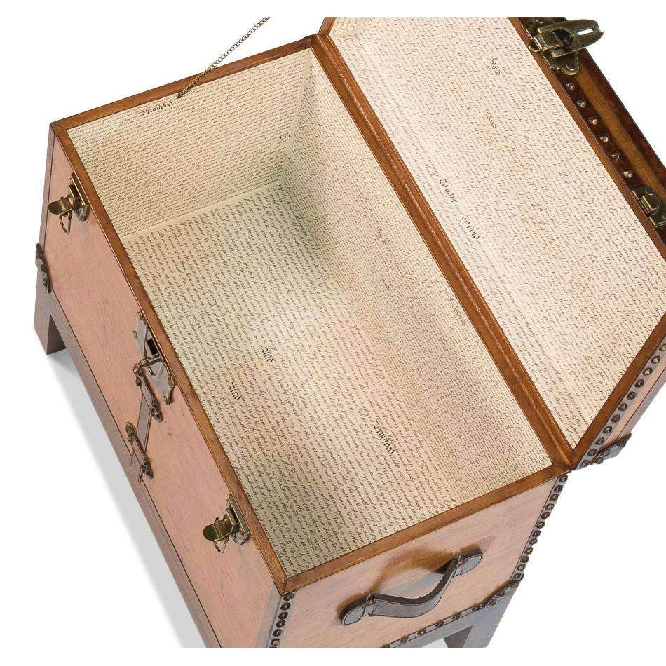 Abilene Leather Box with Stand-SARREID-SARREID-26734-Decor-4-France and Son