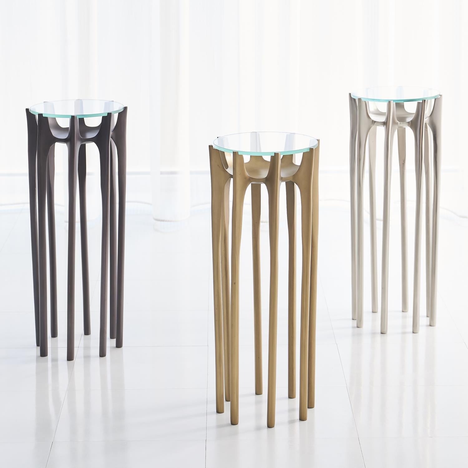 Aquilo Accent Table-Global Views-GVSA-7.91115-Side TablesOil Rubbed Bronze-2-France and Son