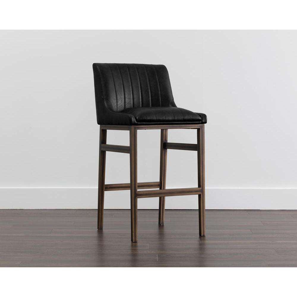 Halden Armless Barstool-Sunpan-SUNPAN-101743-Bar StoolsBlack-2-France and Son