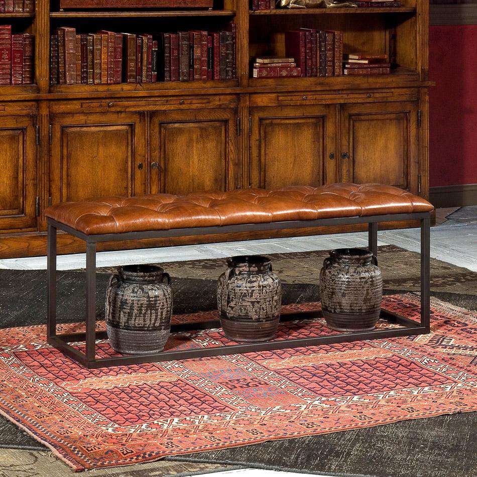 Cologne Long Stool-SARREID-SARREID-29785-Stools & Ottomans-3-France and Son