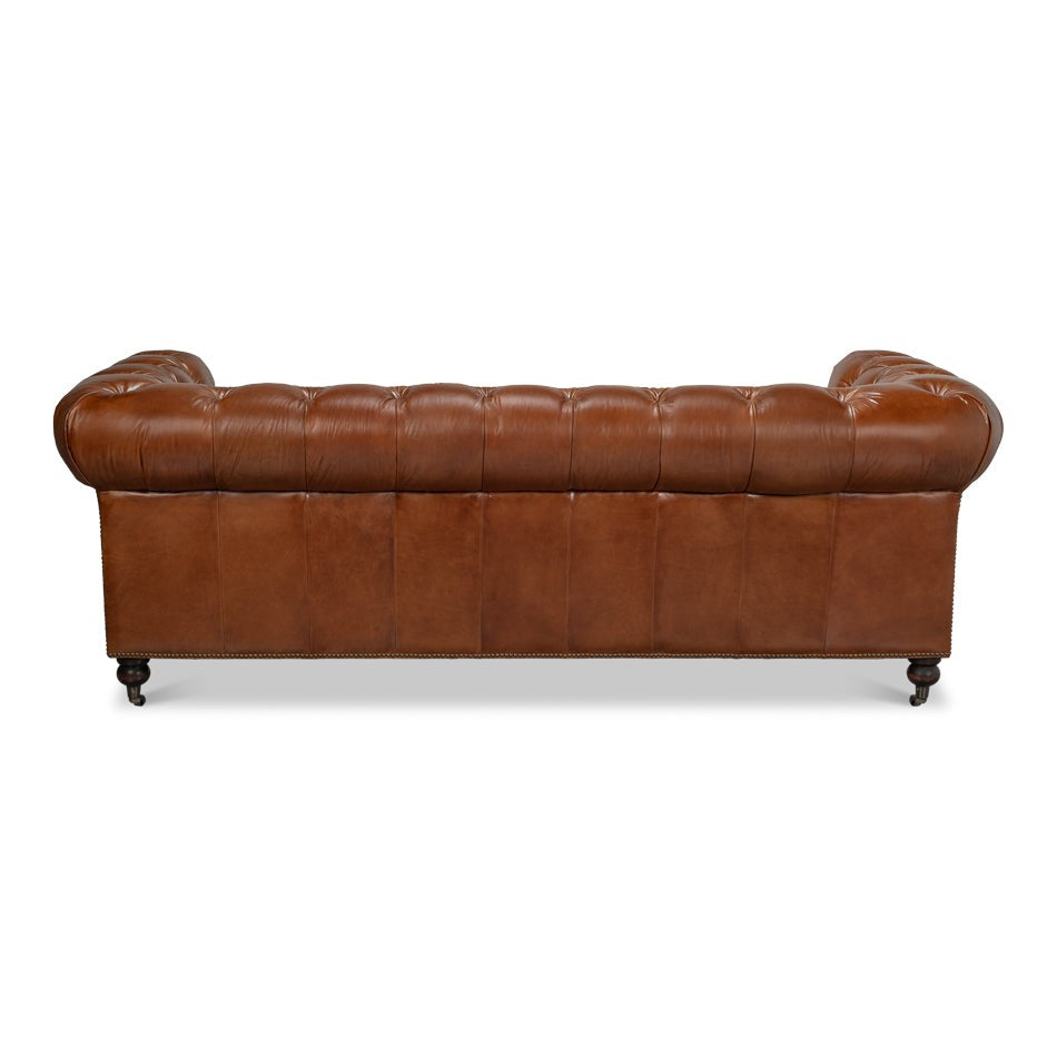 Castered Chesterfield Sofa-SARREID-SARREID-29893-Sofas-2-France and Son