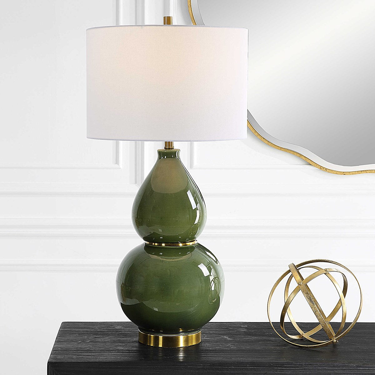Gourd Green Table Lamp-Uttermost-UTTM-30203-1-Table Lamps-2-France and Son