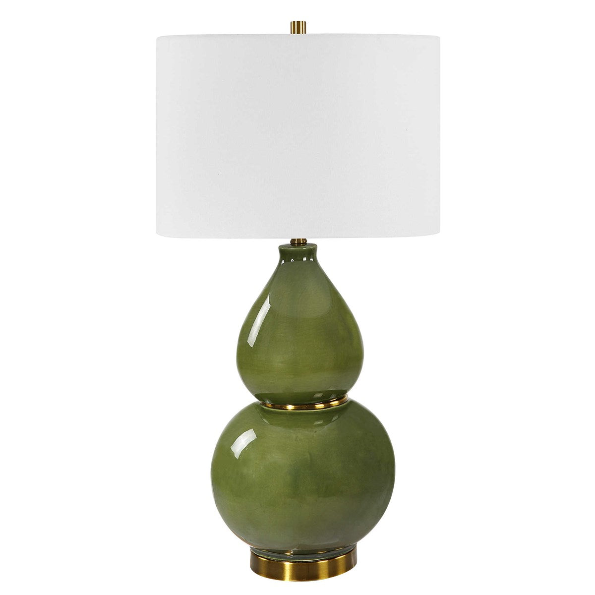 Gourd Green Table Lamp-Uttermost-UTTM-30203-1-Table Lamps-1-France and Son