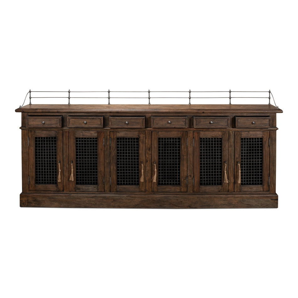 Narrow Sideboard-SARREID-SARREID-30467-Sideboards & Credenzas-1-France and Son