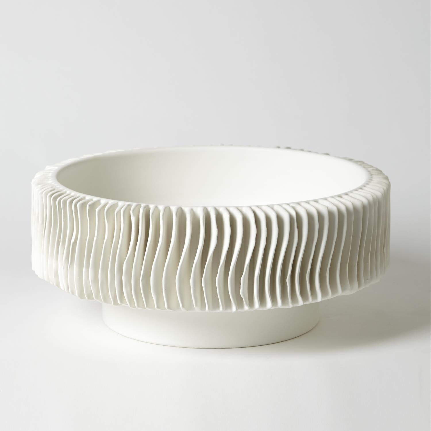 Radiator Vase - Matte White-Global Views-GVSA-3.31479-VasesLow-2-France and Son