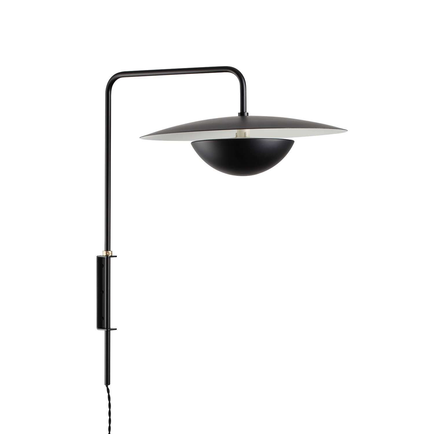 Mid Century Conical Wall Lamp-France & Son-LBW091ABLK-Wall Lighting-1-France and Son