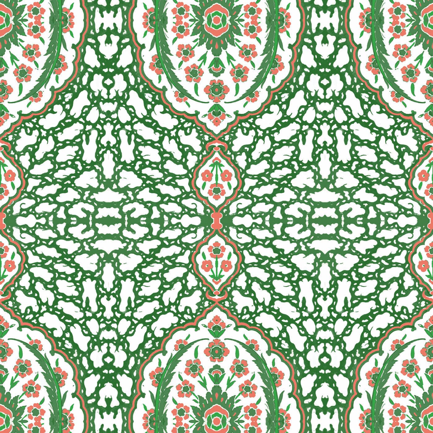 Ottoman Jewel Wallpaper-Mitchell Black-MITCHB-WC380-3-PM-MS-Wall DecorSamples Kelly Green-Removable Peel & Stick-9-France and Son