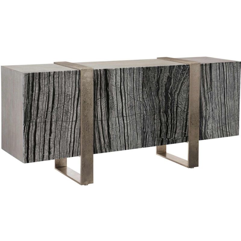 Bernhardt Furniture Linea Entertainment Sideboard Black Marble-Bernhardt-BHDT-384875G-Media Storage / TV Stands-6-France and Son