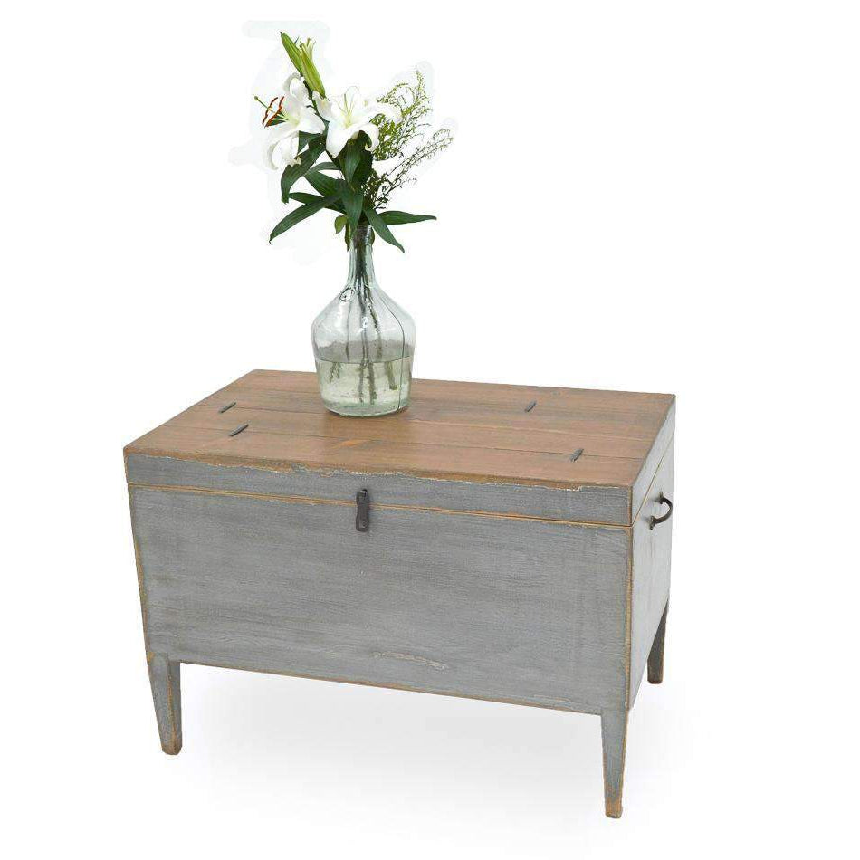 Trunk Side Table W/ Secret Storage-SARREID-SARREID-40222-Side Tables-5-France and Son