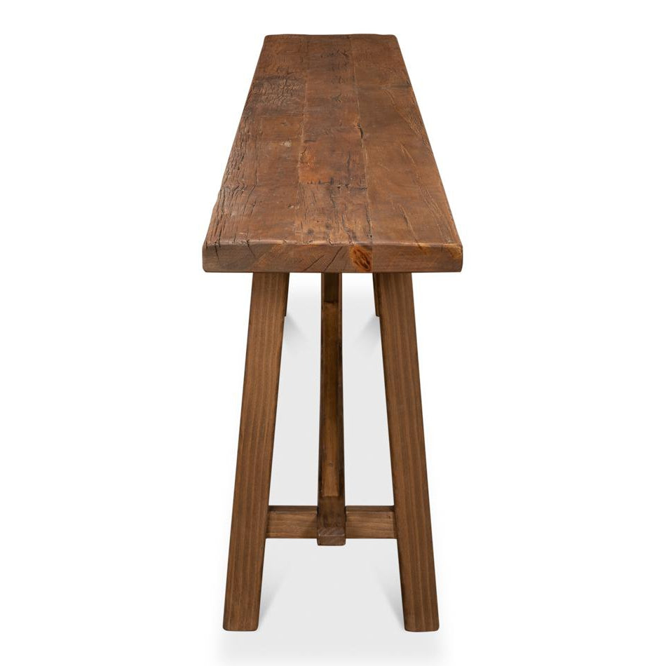 Double X Base Sofa Table-SARREID-SARREID-40232-Console Tables-5-France and Son