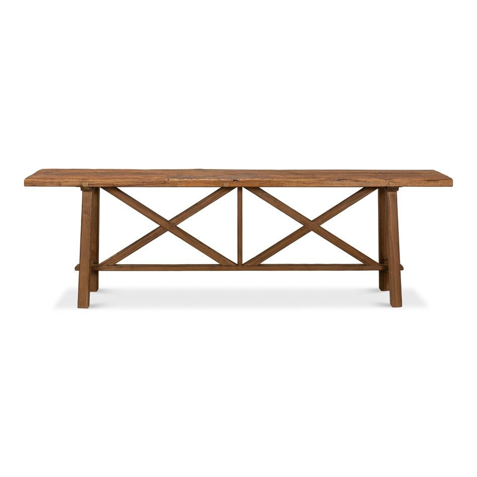 Double X Base Sofa Table-SARREID-SARREID-40232-Console Tables-3-France and Son
