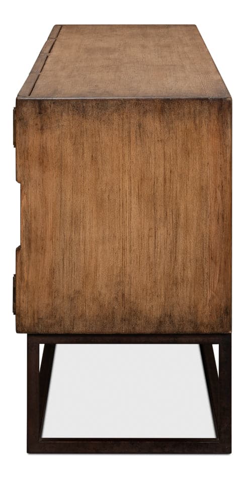 Aztec Sideboard On Stand, Brown