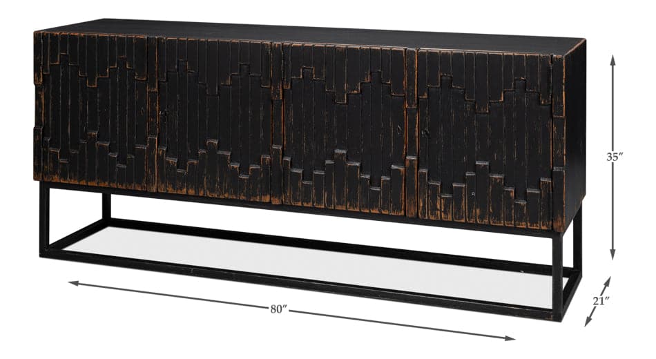 Aztec Sideboard, Black