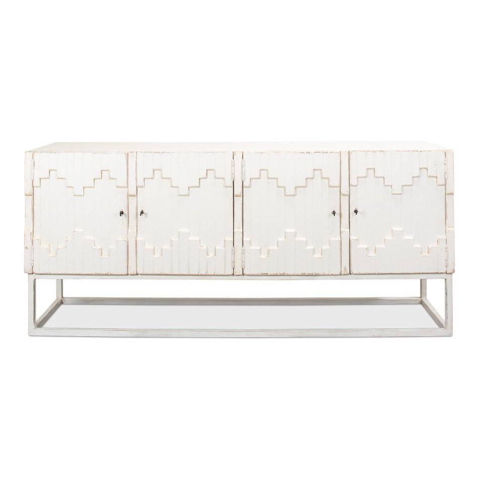 Aztec Cabinet On Stand-SARREID-SARREID-40383-Sideboards & Credenzas-3-France and Son