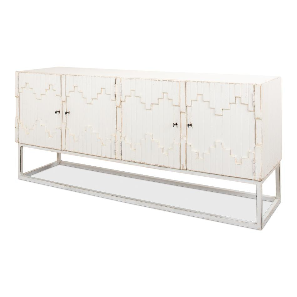 Aztec Cabinet On Stand-SARREID-SARREID-40383-Sideboards & Credenzas-1-France and Son