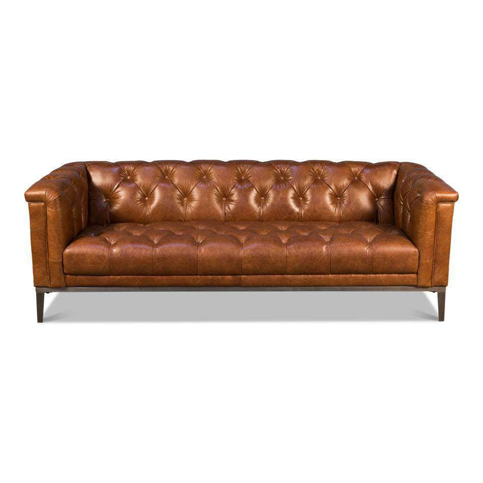 Cuba Brown Cube X 3 Sofa-SARREID-SARREID-40940-Sofas-1-France and Son