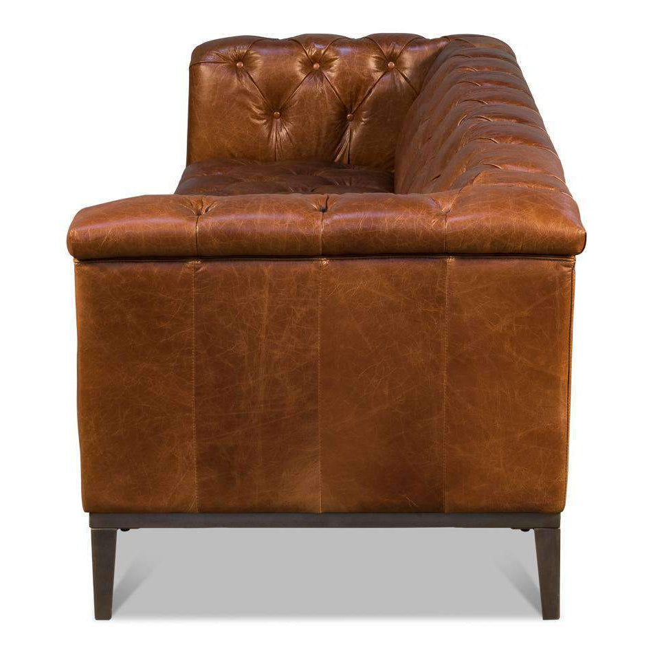 Cuba Brown Cube X 3 Sofa-SARREID-SARREID-40940-Sofas-2-France and Son