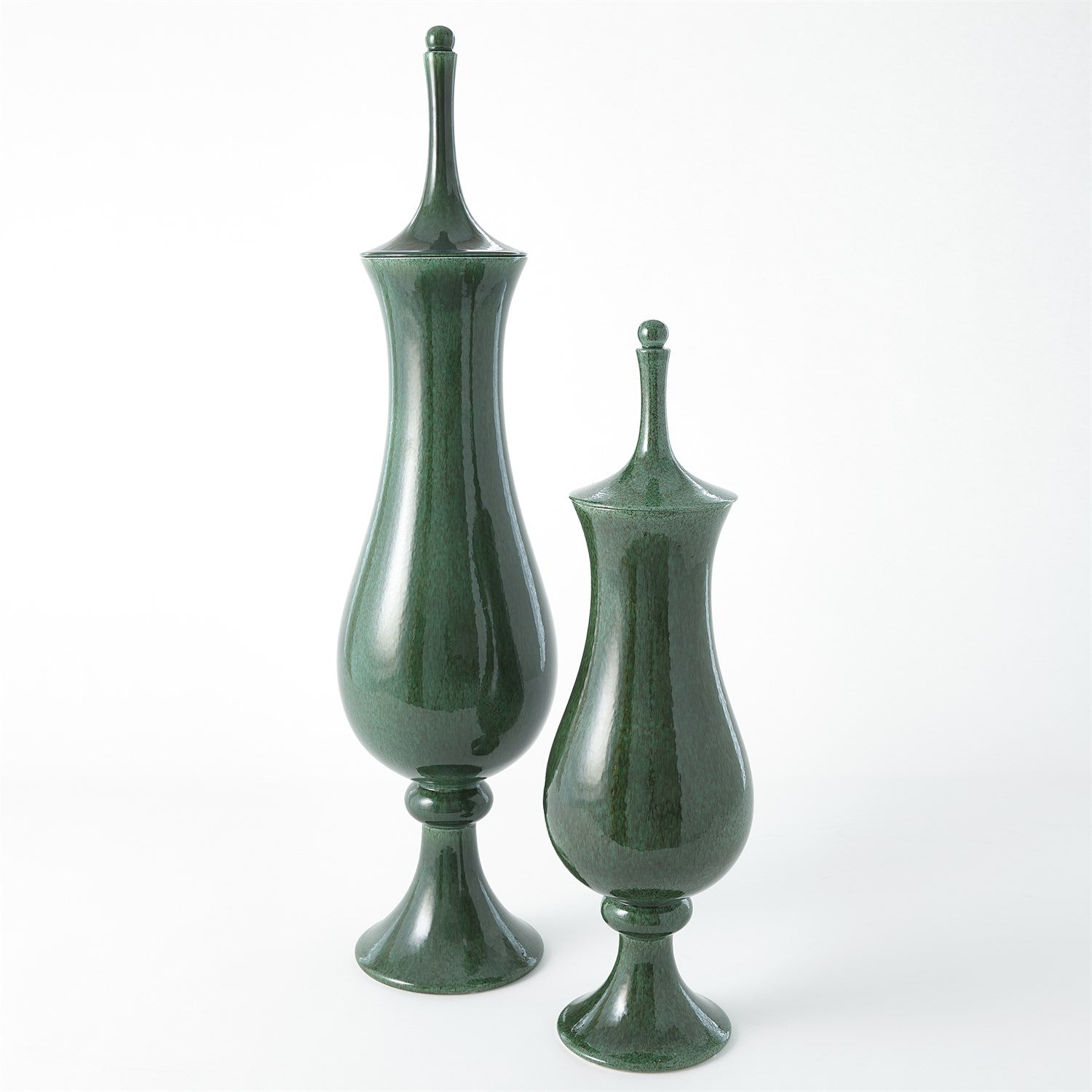 Tower Jar-Global Views-GVSA-1899-DecorLarge-Emerald-2-France and Son