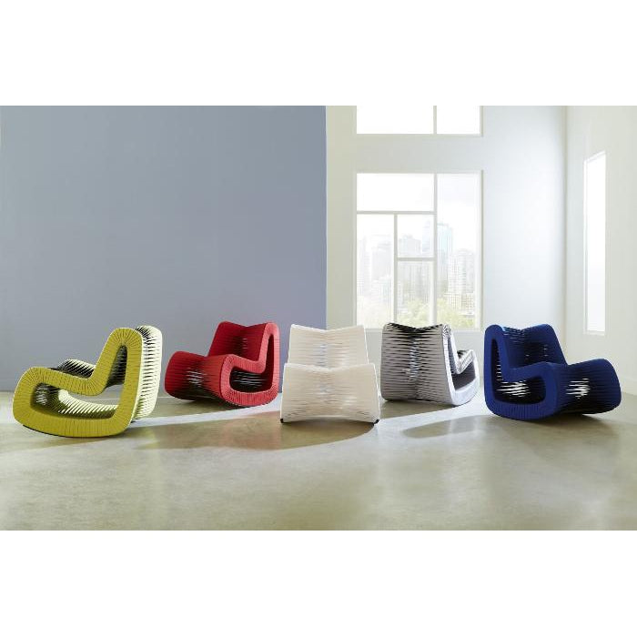 Seat Belt Rocking Chair-Phillips Collection-PHIL-B2063BB-Lounge ChairsBlack/Black-2-France and Son