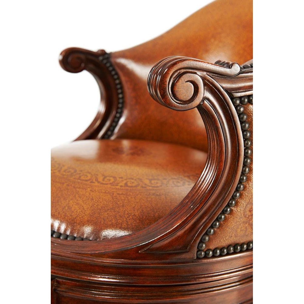 Evening at Ease Bar Stool-Theodore Alexander-THEO-4200-037BB-Bar Stools-5-France and Son