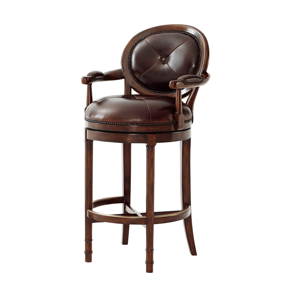 At the Barolo Bar Stool-Theodore Alexander-THEO-4200-144DC-Bar Stools-1-France and Son
