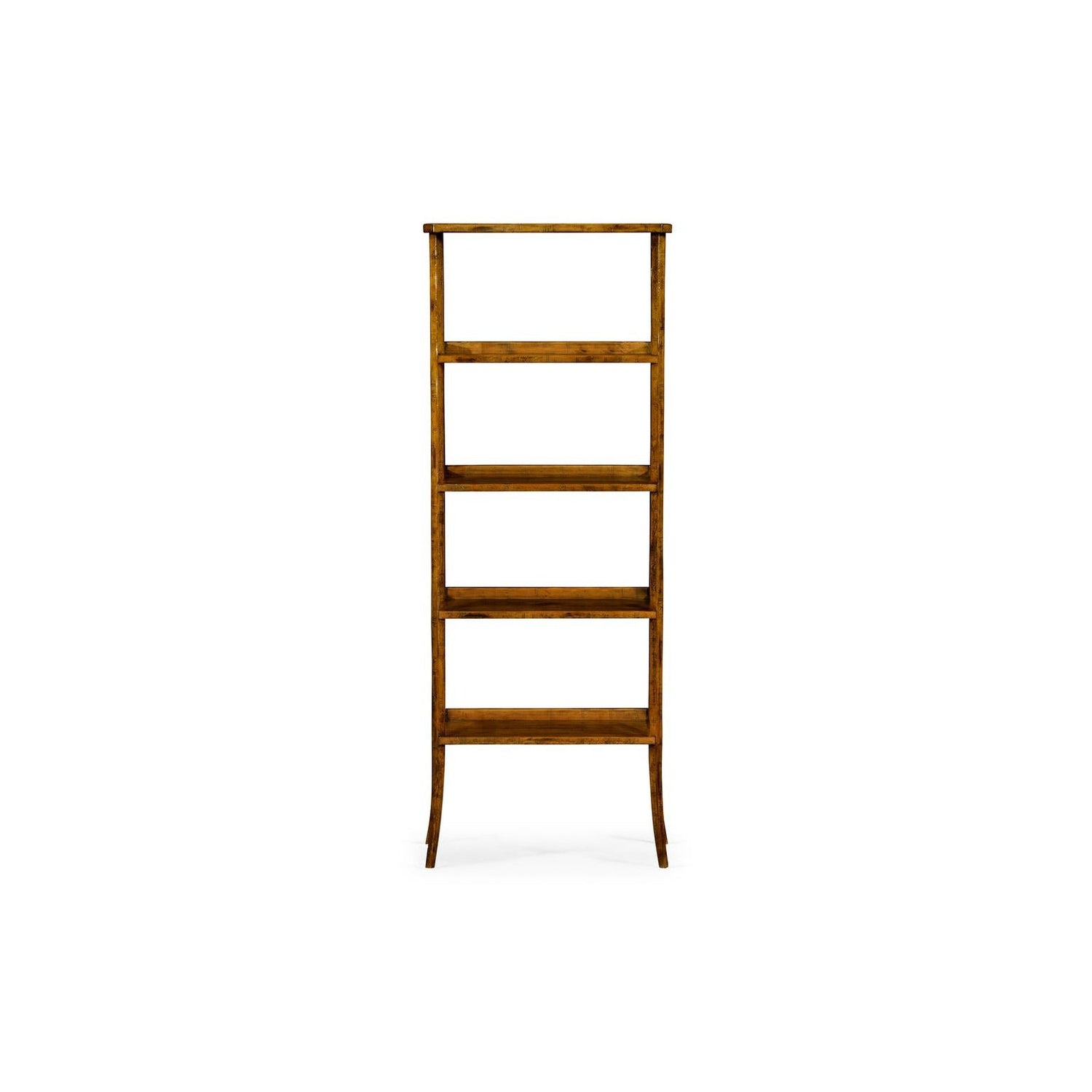 Casual Four-Tier Étagère-Jonathan Charles-JCHARLES-491100-CFW-Bookcases & CabinetsCountry Walnut-2-France and Son