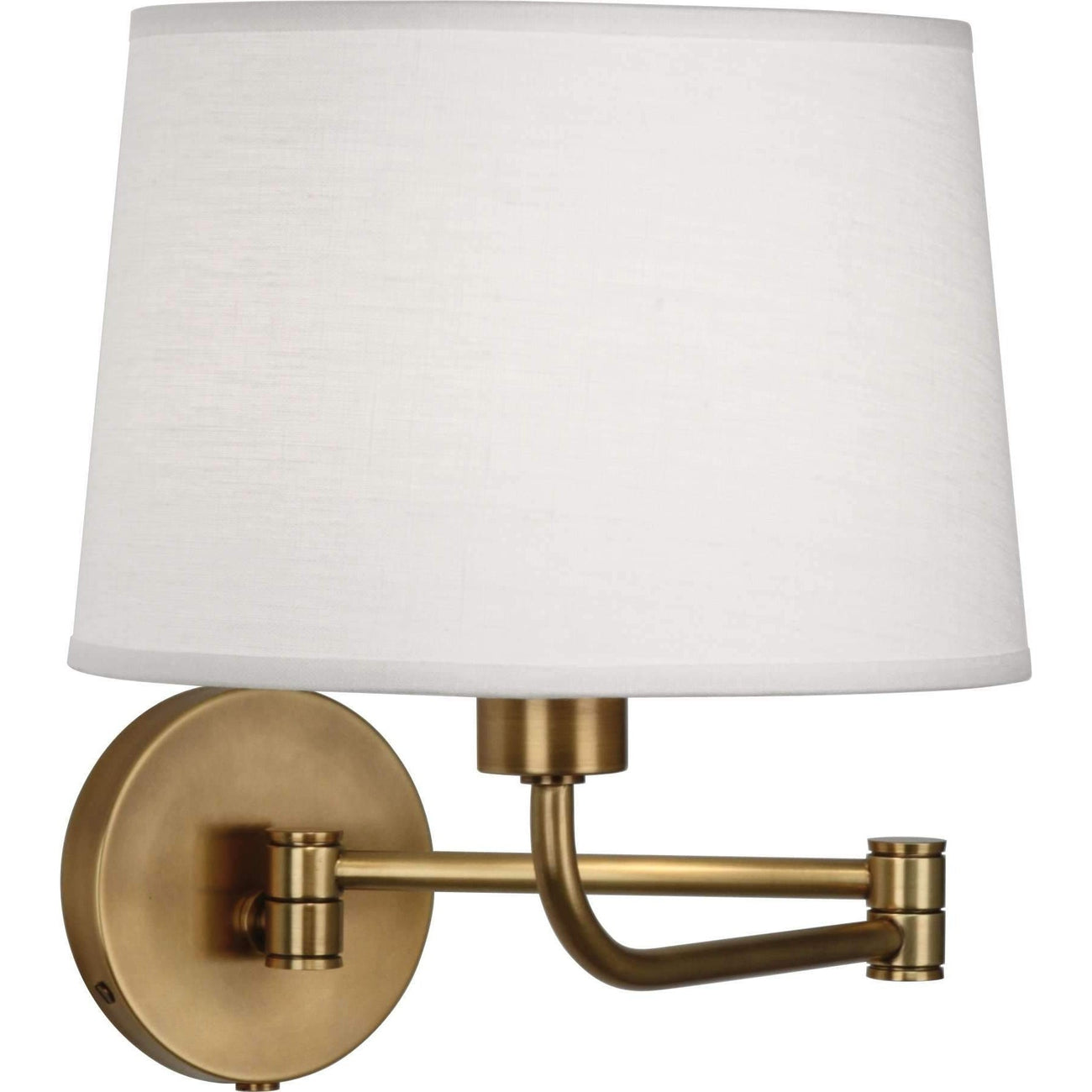 Koleman Wall Swinger-Robert Abbey Fine Lighting-ABBEY-464-Wall LightingAged Brass-1-France and Son