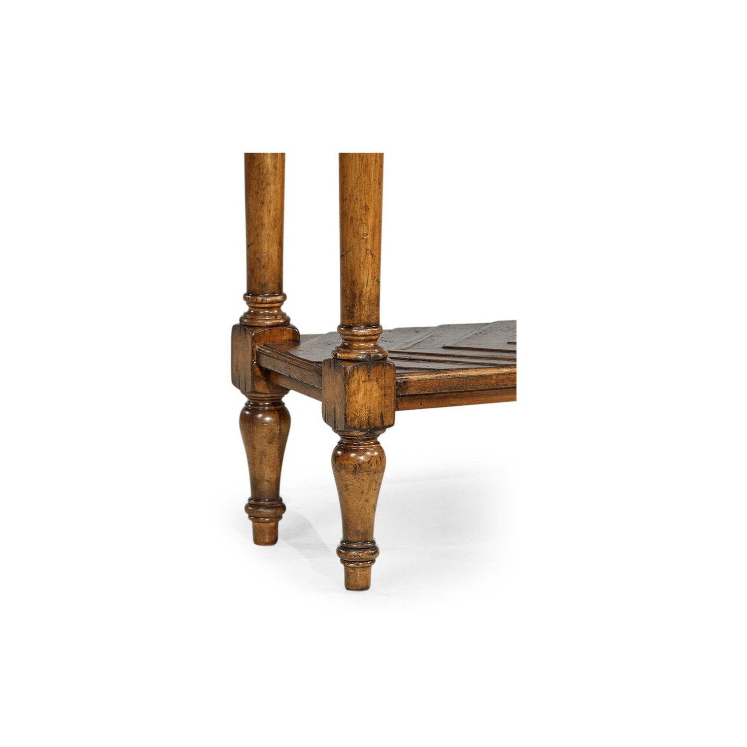 Parquet Console Table-Jonathan Charles-JCHARLES-491077-CFW-Console TablesCountry Walnut-4-France and Son