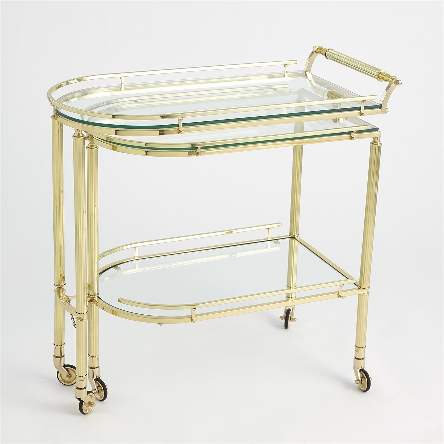 Gallery Folding Bar-Global Views-GVSA-9.93555-Bar DecorShiny Brass-5-France and Son