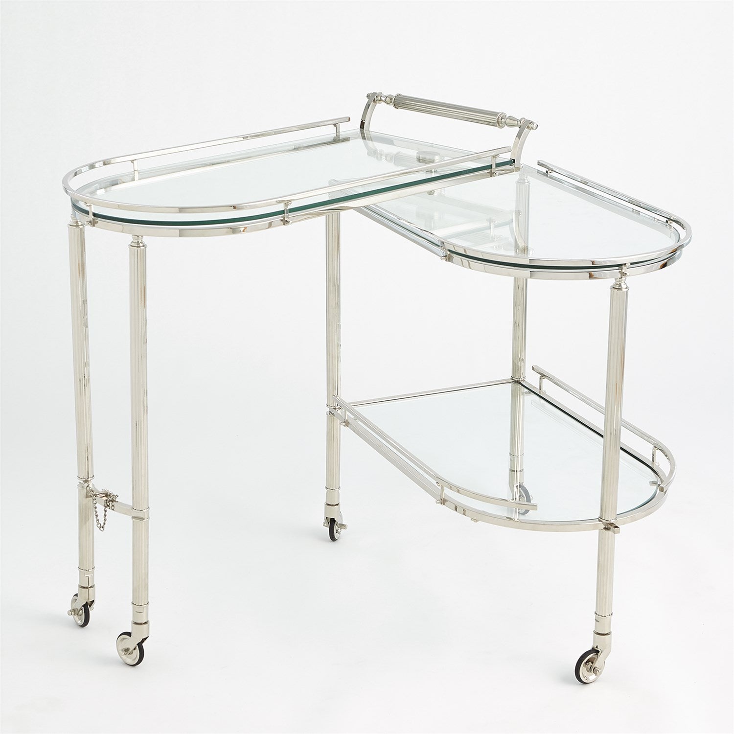 Gallery Folding Bar-Global Views-GVSA-9.93554-Bar DecorShiny Nickel-4-France and Son
