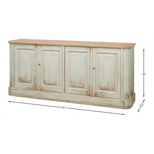 4 Door Sideboard-SARREID-SARREID-40116-4-Sideboards & Credenzas-4-France and Son