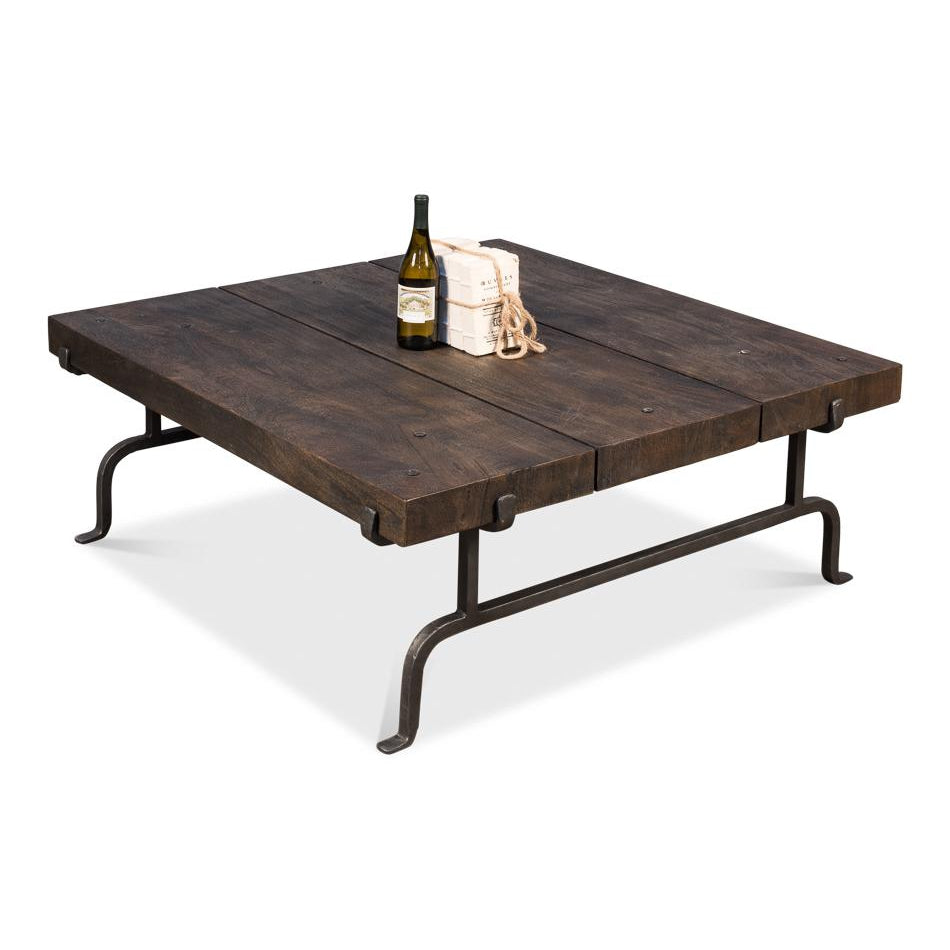 Bushwick Coffee Table, Storm Cloud-SARREID-SARREID-52714-Coffee Tables-2-France and Son
