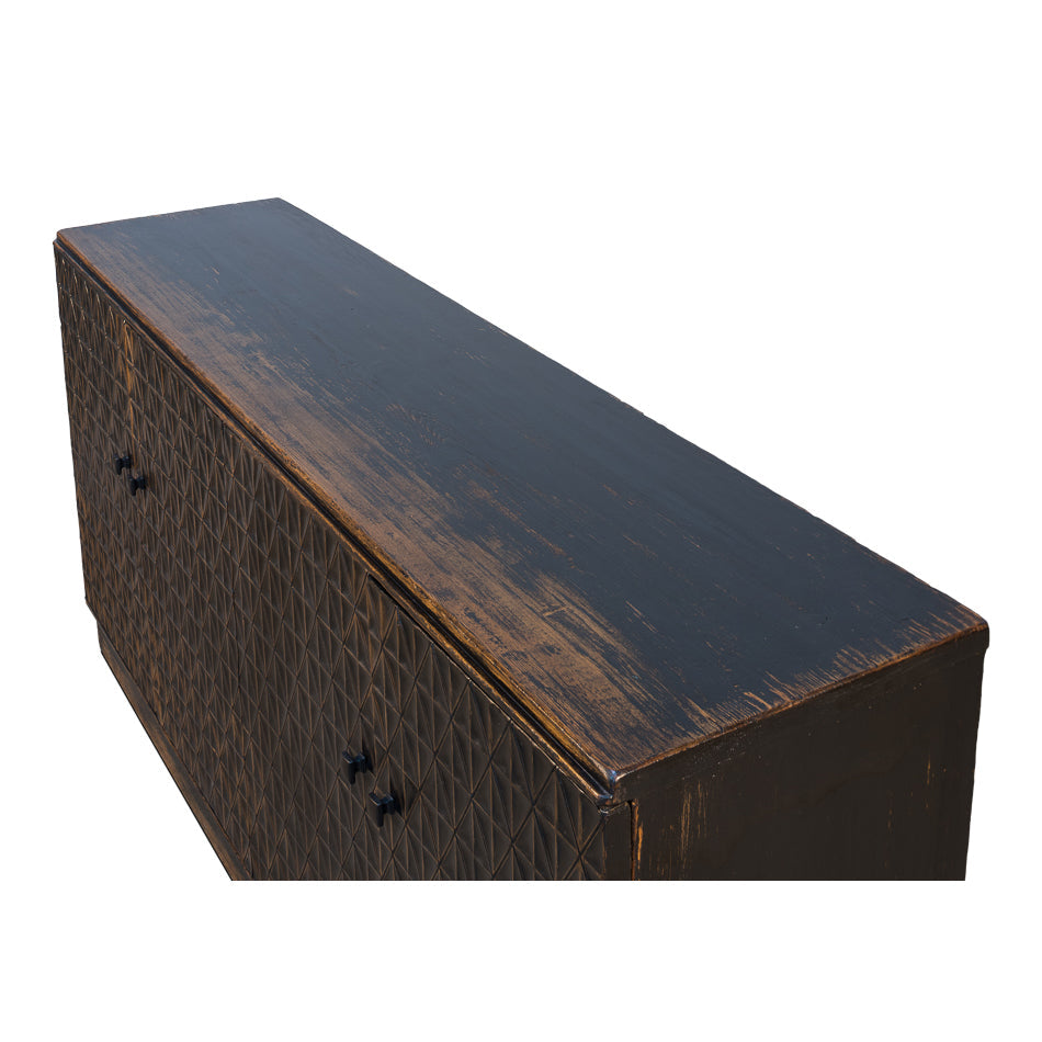 Scrubboard Front Sideboard-SARREID-SARREID-52753-Sideboards & Credenzas-4-France and Son
