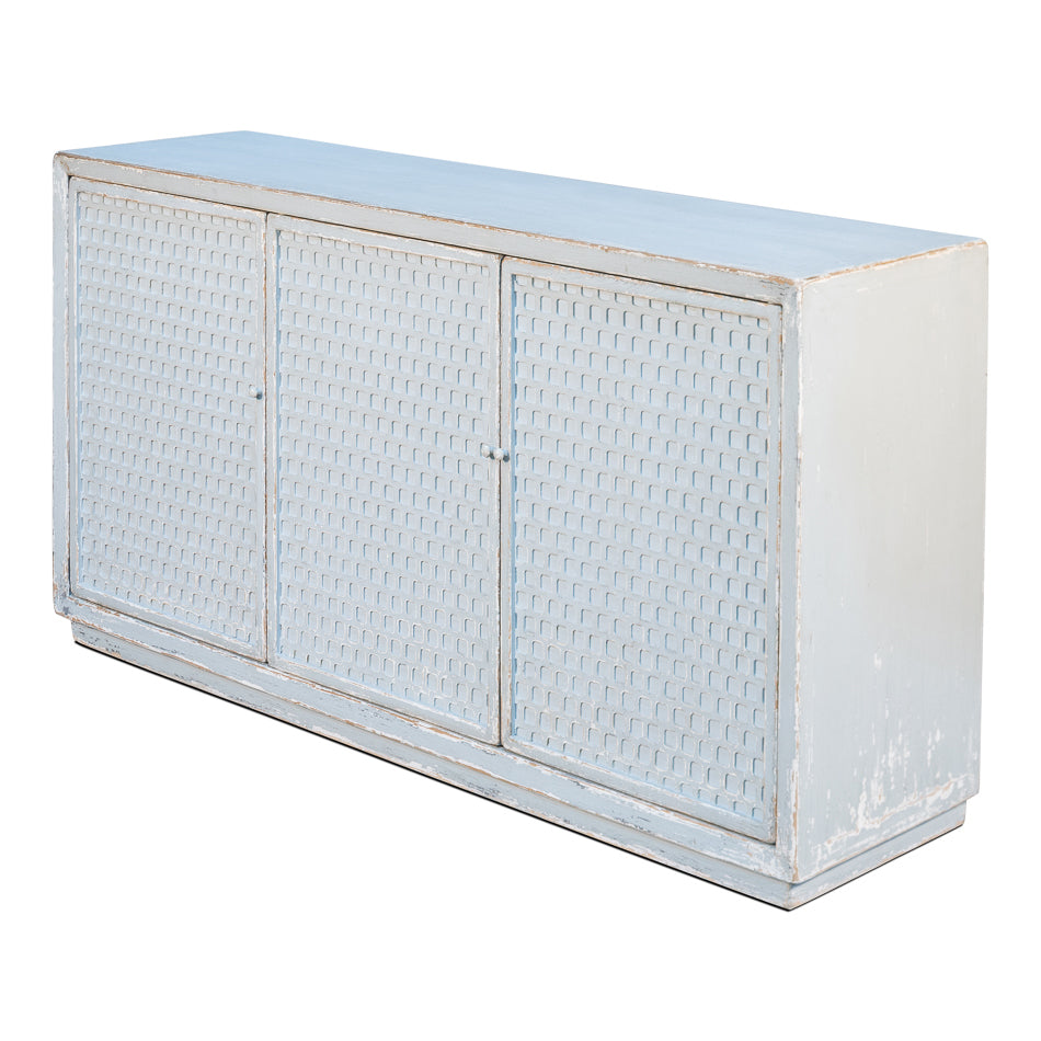 Honeycomb Front Sideboard-SARREID-SARREID-52754-Sideboards & Credenzas-2-France and Son