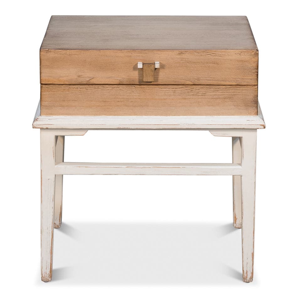 Warmly Box On Stand-SARREID-SARREID-52976-Side Tables-3-France and Son