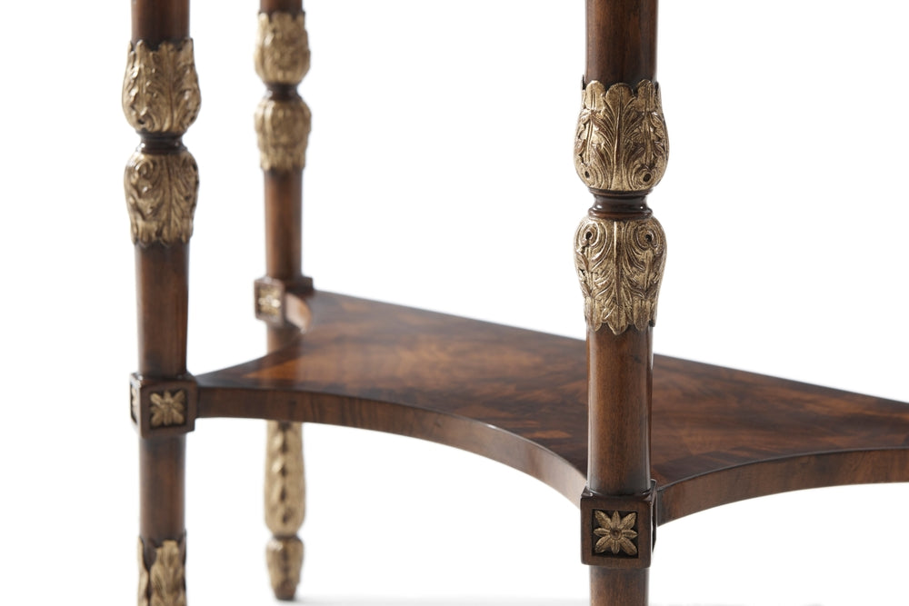 Beauty of Leaves Accent Console Table-Theodore Alexander-THEO-5300-083-Console Tables-5-France and Son