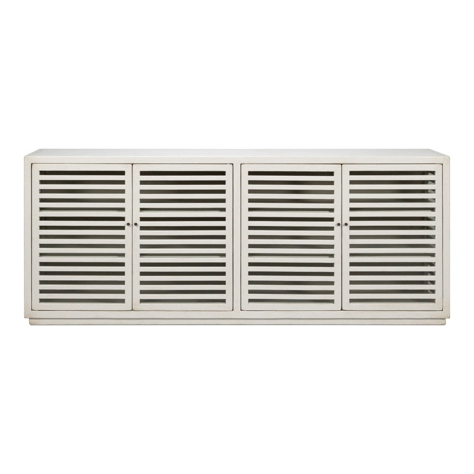 Nevis Sideboard-SARREID-SARREID-53042-3-Sideboards & CredenzasWhite Contemporary-4-France and Son