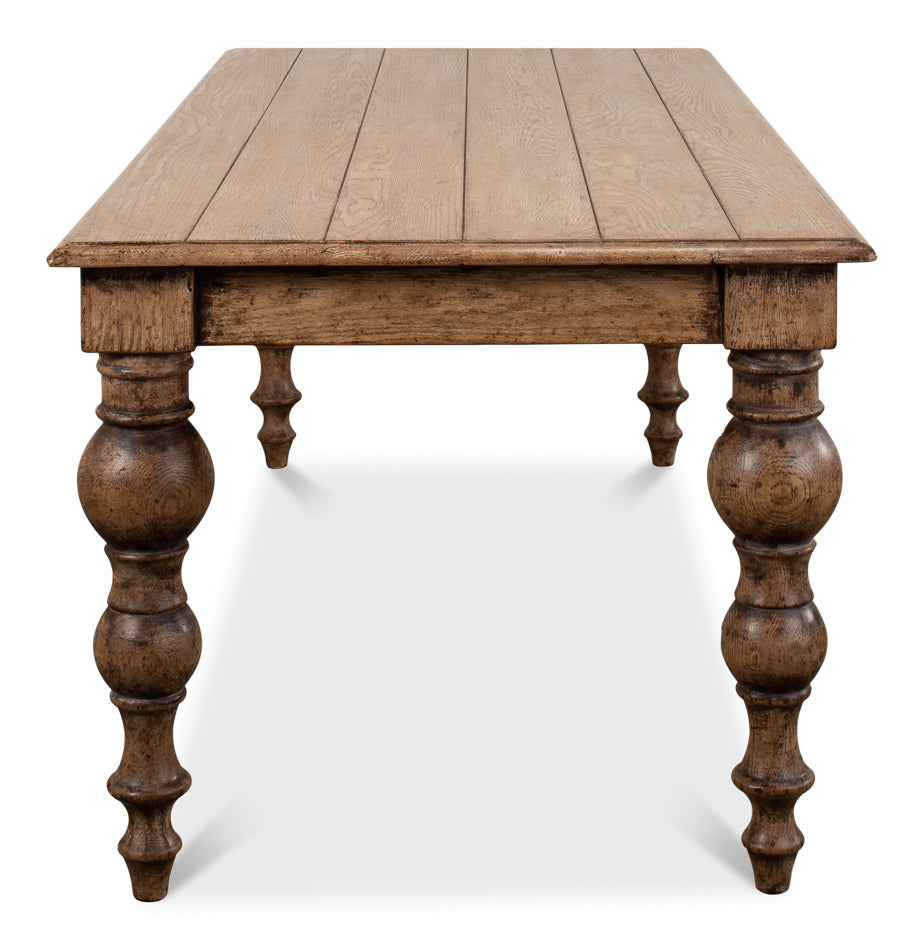 Oak Dining Table-SARREID-SARREID-53056-Dining Tables-2-France and Son