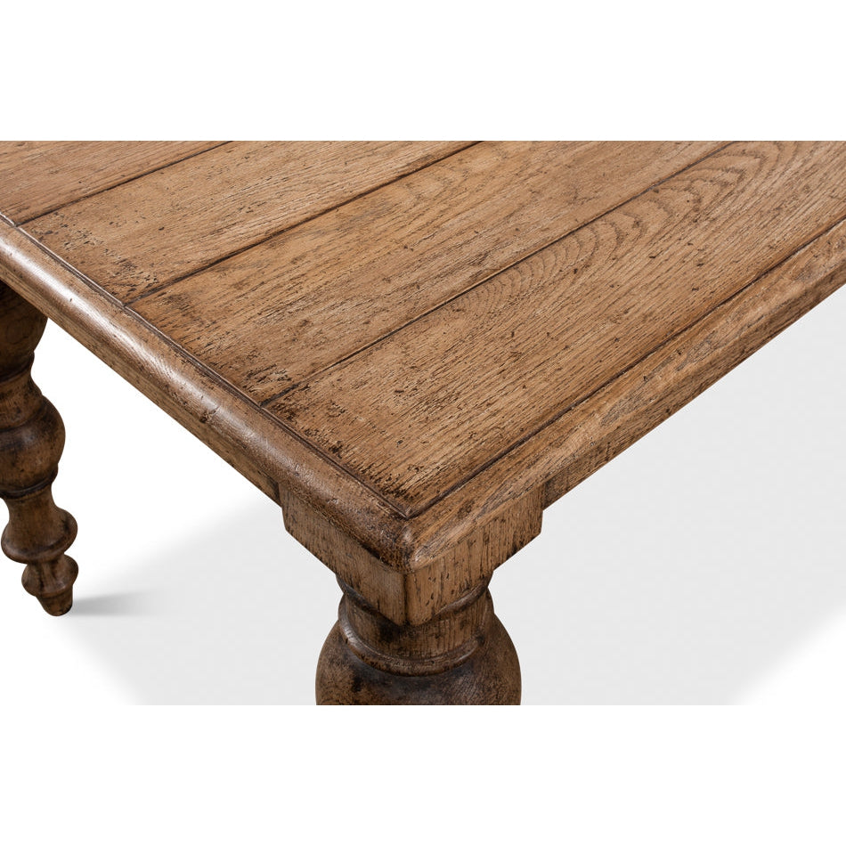 Oak Dining Table-SARREID-SARREID-53056-Dining Tables-3-France and Son