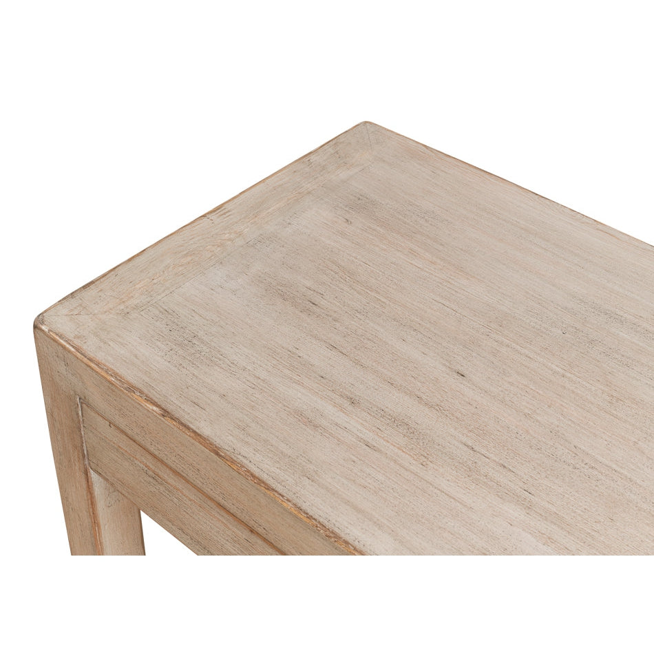 Anton Console With Three Drawers-SARREID-SARREID-53282-Console TablesFrench Walnut Finish-6-France and Son