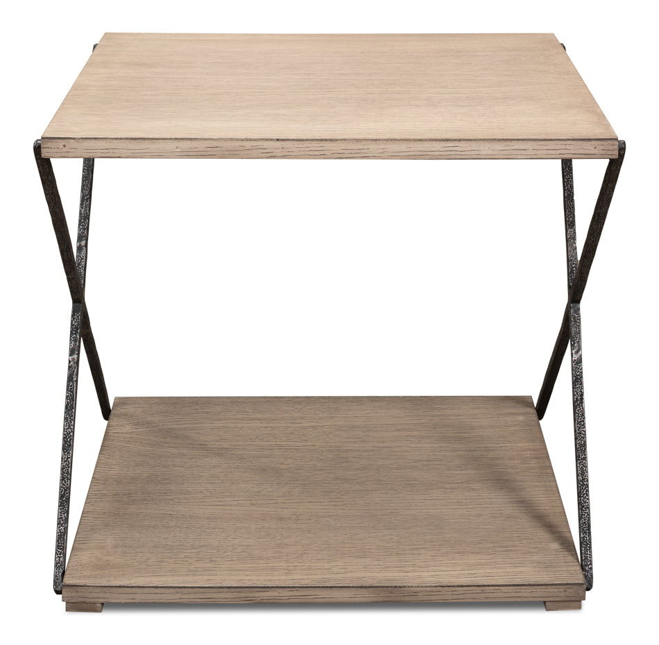 Vineyards Side Table-SARREID-SARREID-53354-Side Tables26"-4-France and Son
