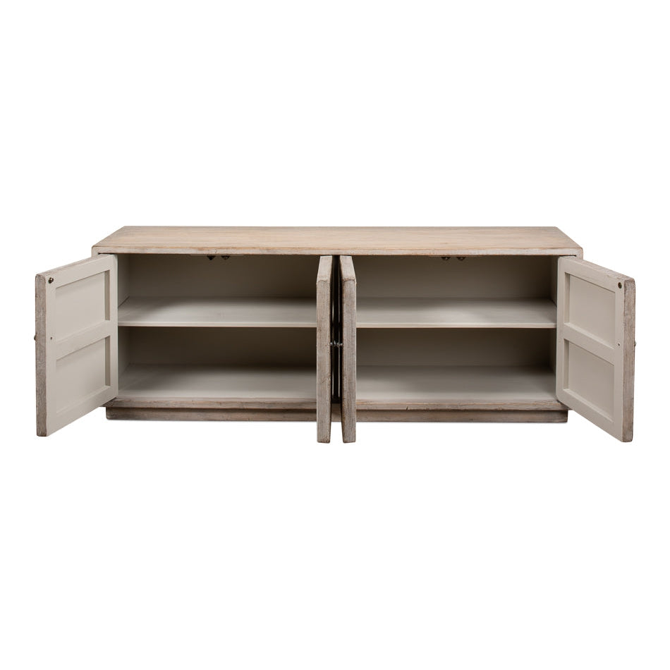 Amalia Tv Stand-SARREID-SARREID-53417-1-Sideboards & CredenzasStone Grey-3-France and Son