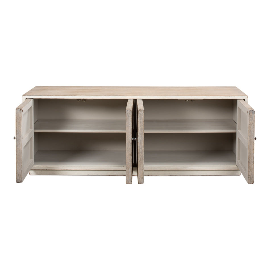 Amalia Tv Stand-SARREID-SARREID-53417-1-Sideboards & CredenzasStone Grey-4-France and Son