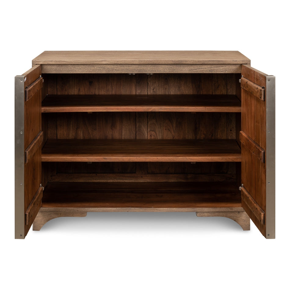 Augustus 2 Door Cabinet-SARREID-SARREID-53435-Sideboards & Credenzas-2-France and Son