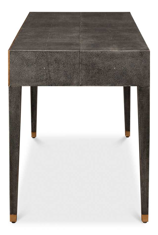 Gabriella Shagreen Desk-SARREID-SARREID-53571-1-DesksAntique Grey Finish-5-France and Son