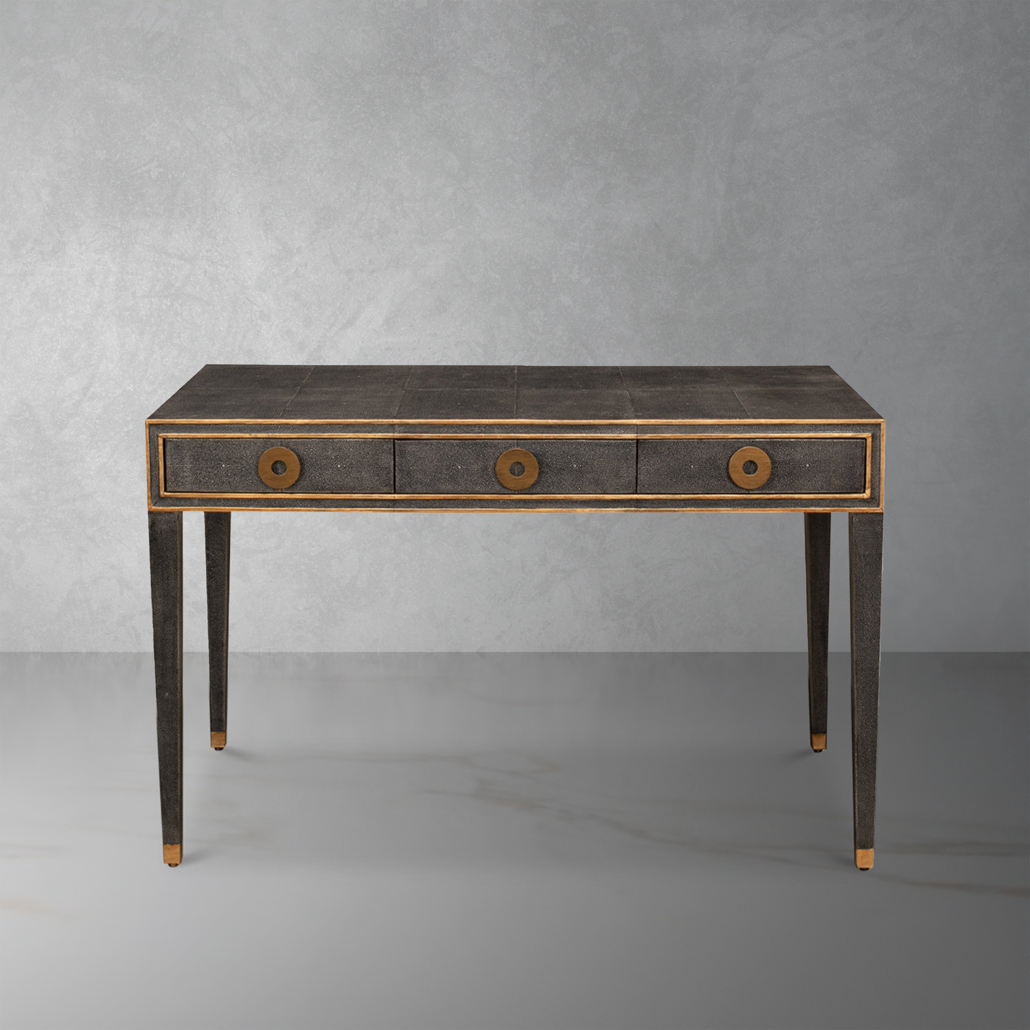 Gabriella Shagreen Desk-SARREID-SARREID-53571-1-DesksAntique Grey Finish-1-France and Son