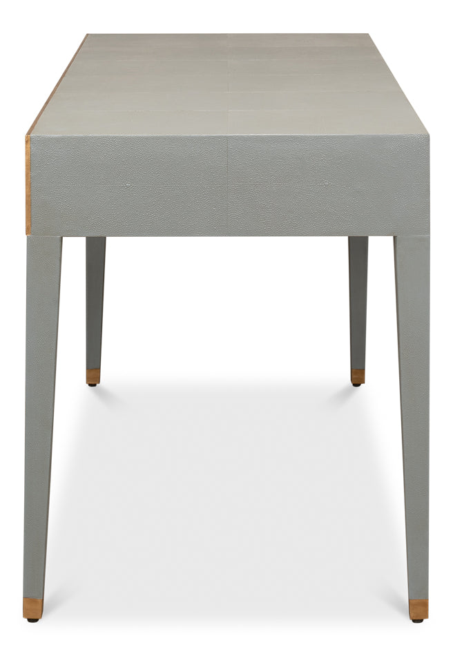 Gabriella Shagreen Desk-SARREID-SARREID-53571-1-DesksAntique Grey Finish-6-France and Son