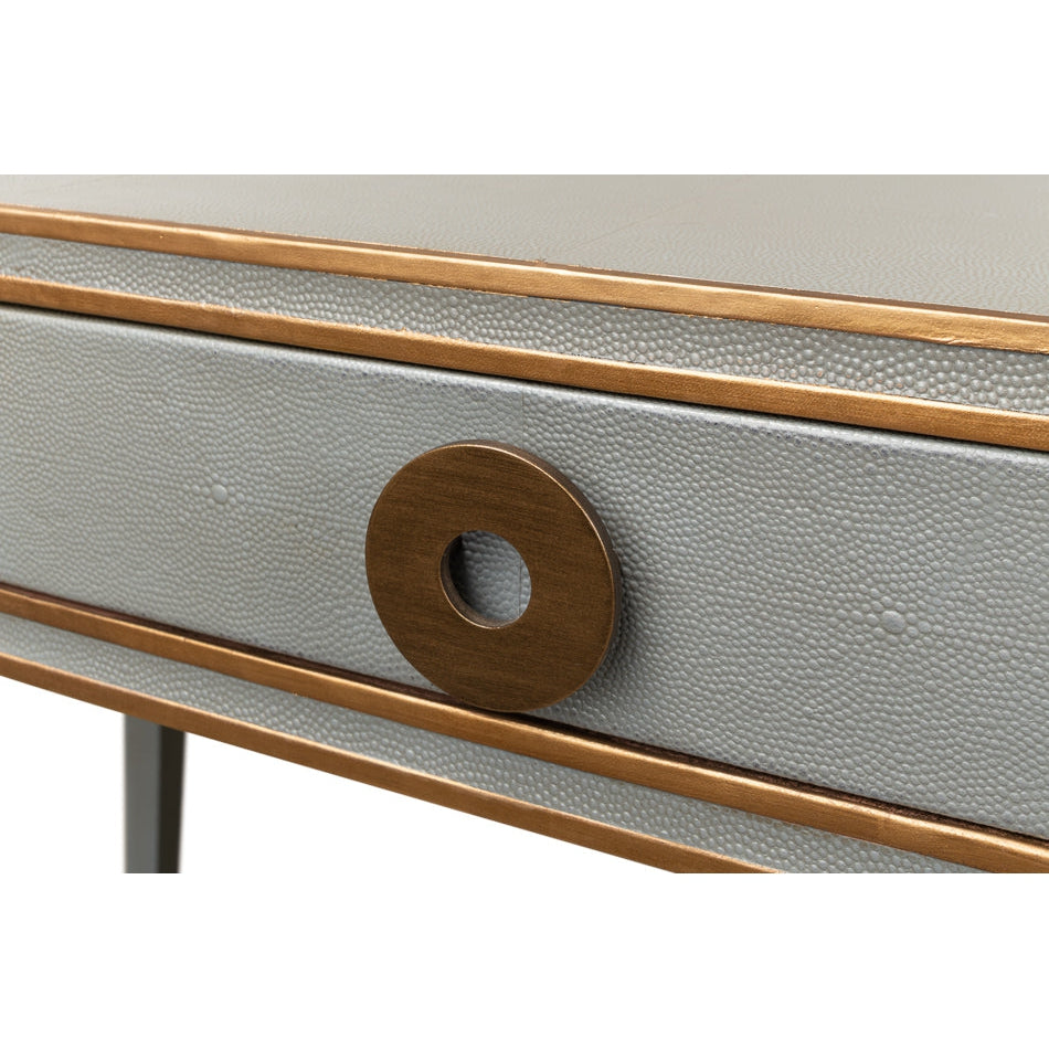 Gabriella Shagreen Desk-SARREID-SARREID-53571-1-DesksAntique Grey Finish-8-France and Son