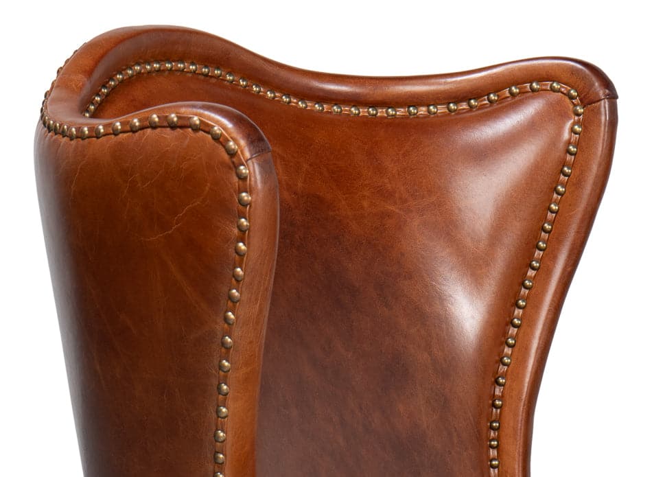 Drake Distilled Leather Side Chair