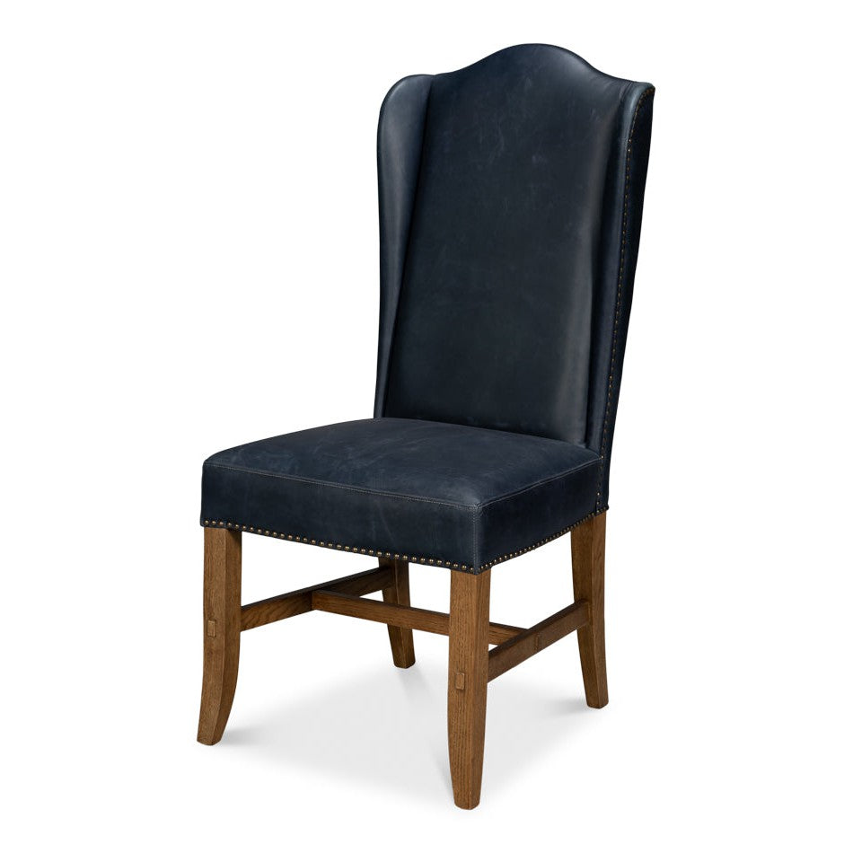 Mercado High Back Dining Chair, Blue